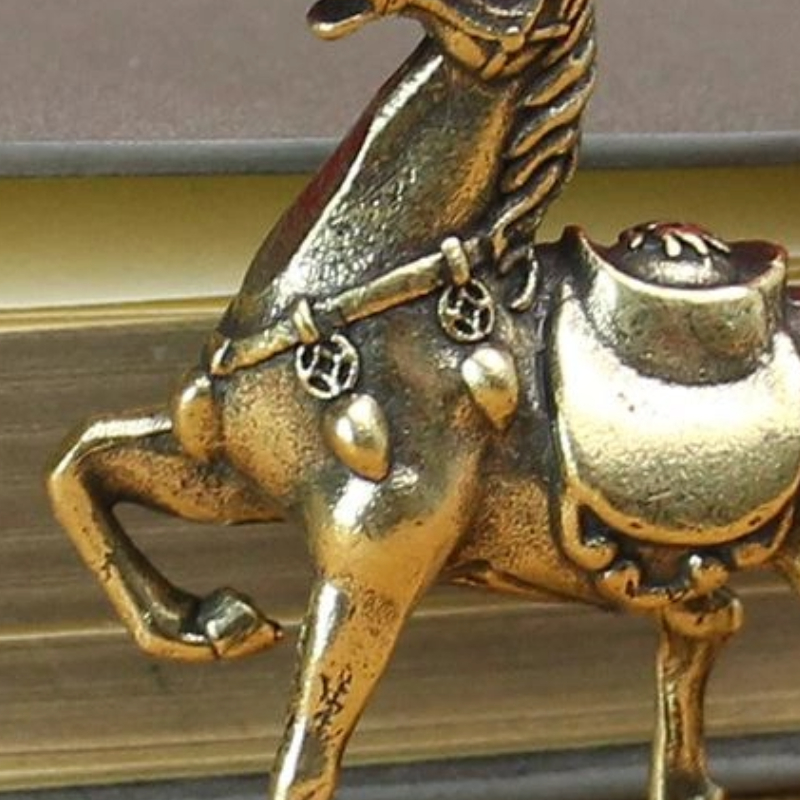 Home Decor Enthusiast - Brass War Horse Small Ornament Home