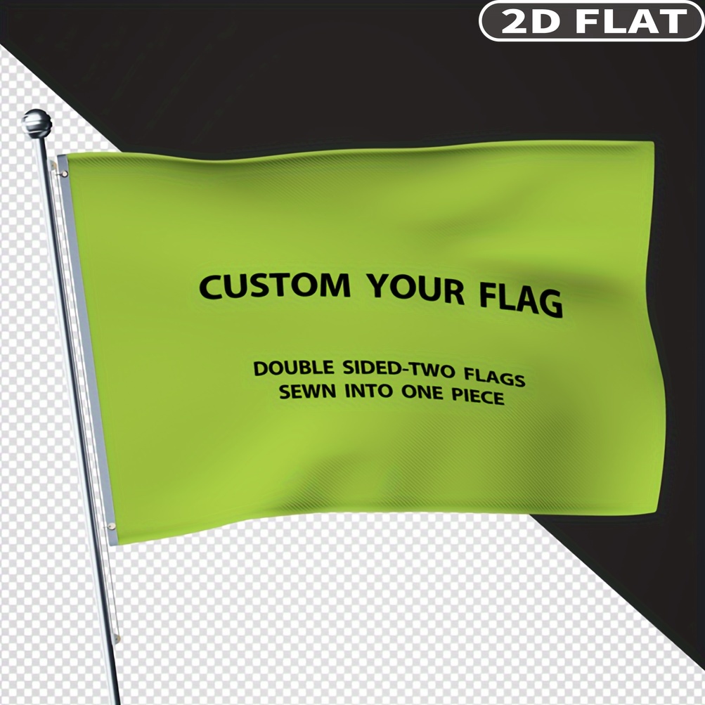 Home Decor Fabric - 2D FLAT Custom Double-Sided Flags with