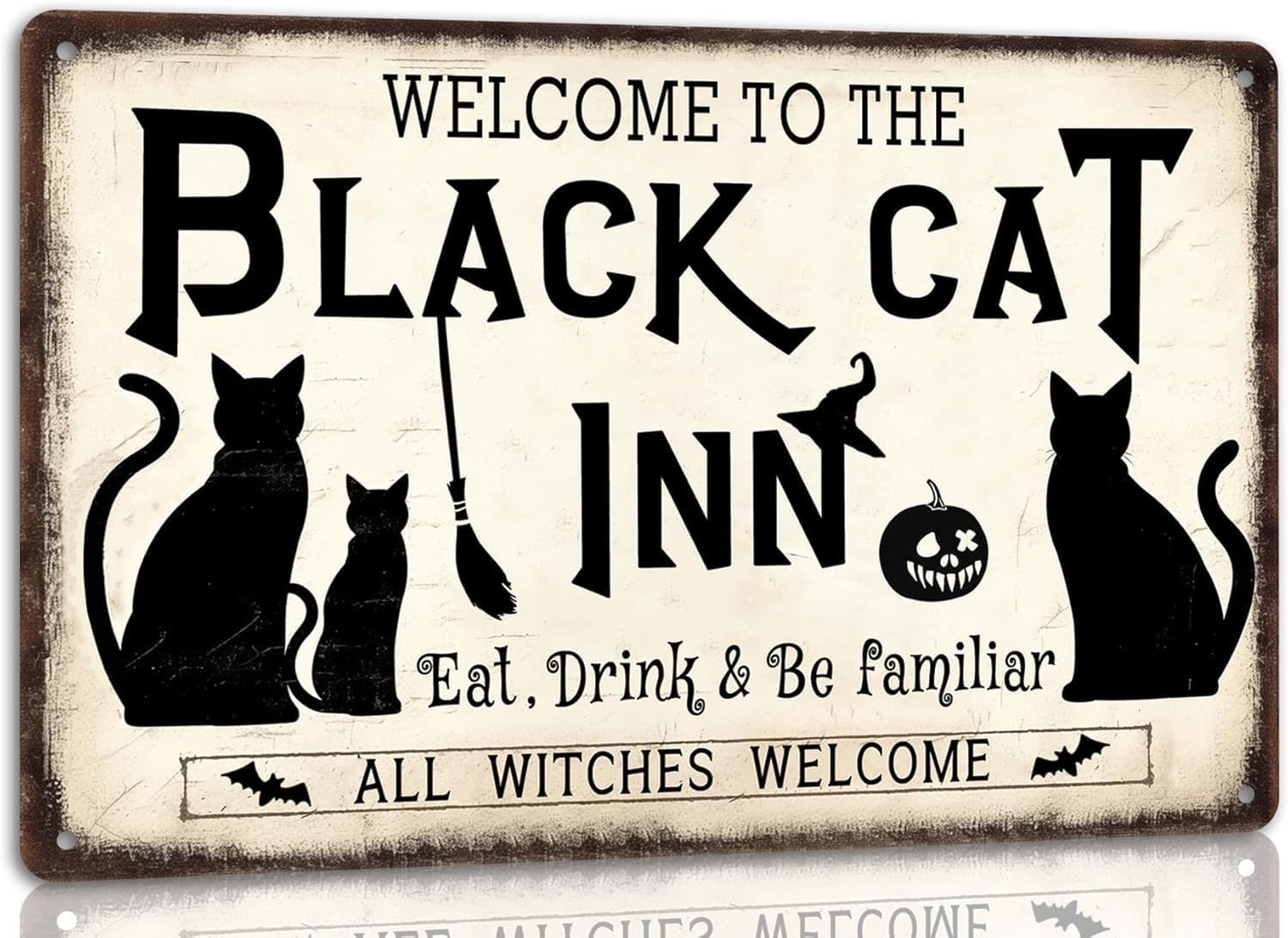 Home Decor Cat - Welcome to the Cat Inn Halloween