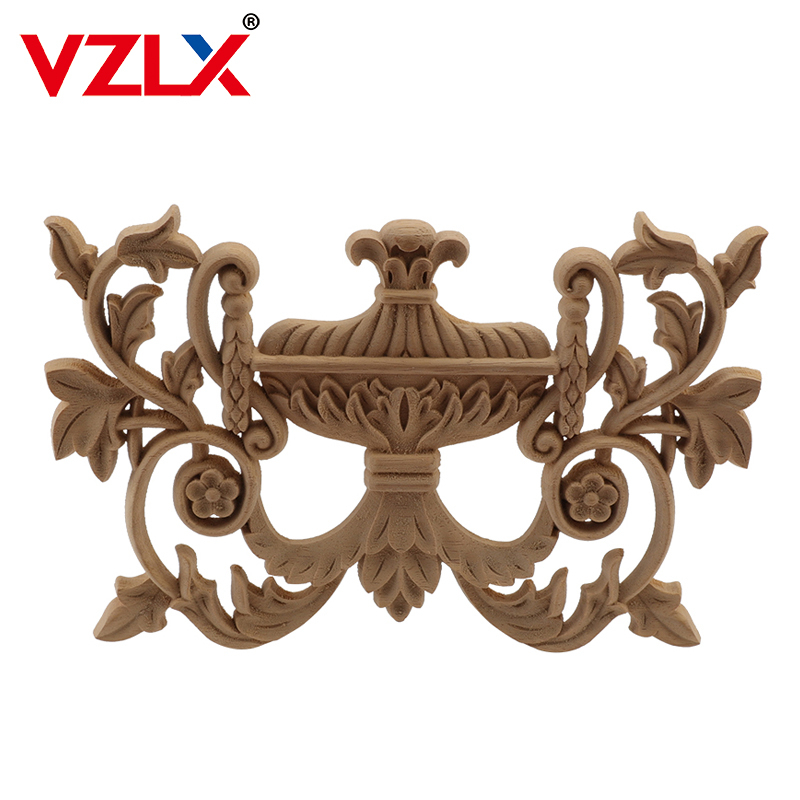 Home Decor Wall Molding - Wall Wood Carved Applique Wood Molding
