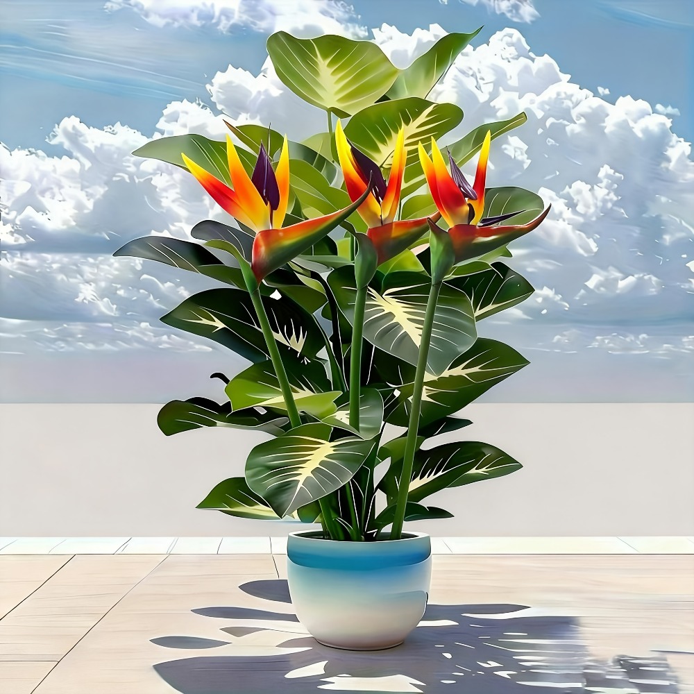 Home Decor Center - Artificial Bird of Paradise and Pothos