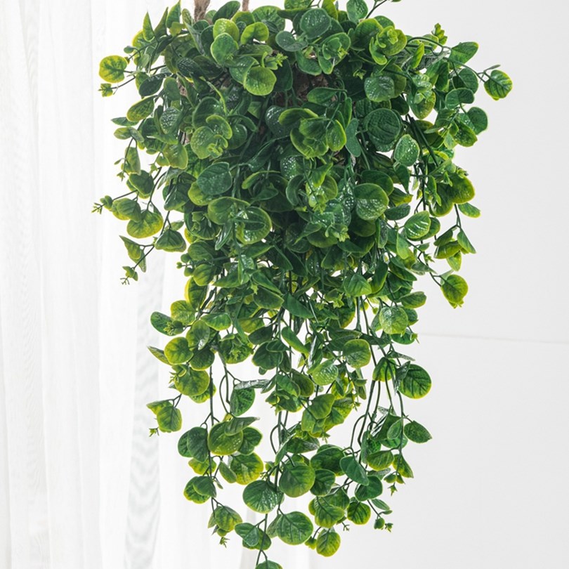 Eucalyptu Fern Rattan Artifici - Rattan Plant Basket 评论和价格