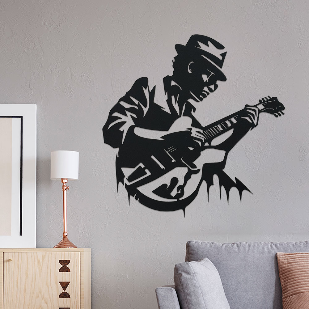 Guitarist Metal Wall Art,1pc U - Home Decor Enthusiast 评论和价格