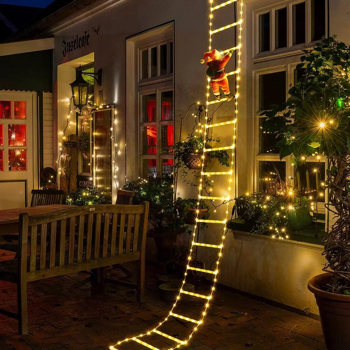 LED Ladder Light for Santa Cla - Home Decor Xmas Tree 评论和价格