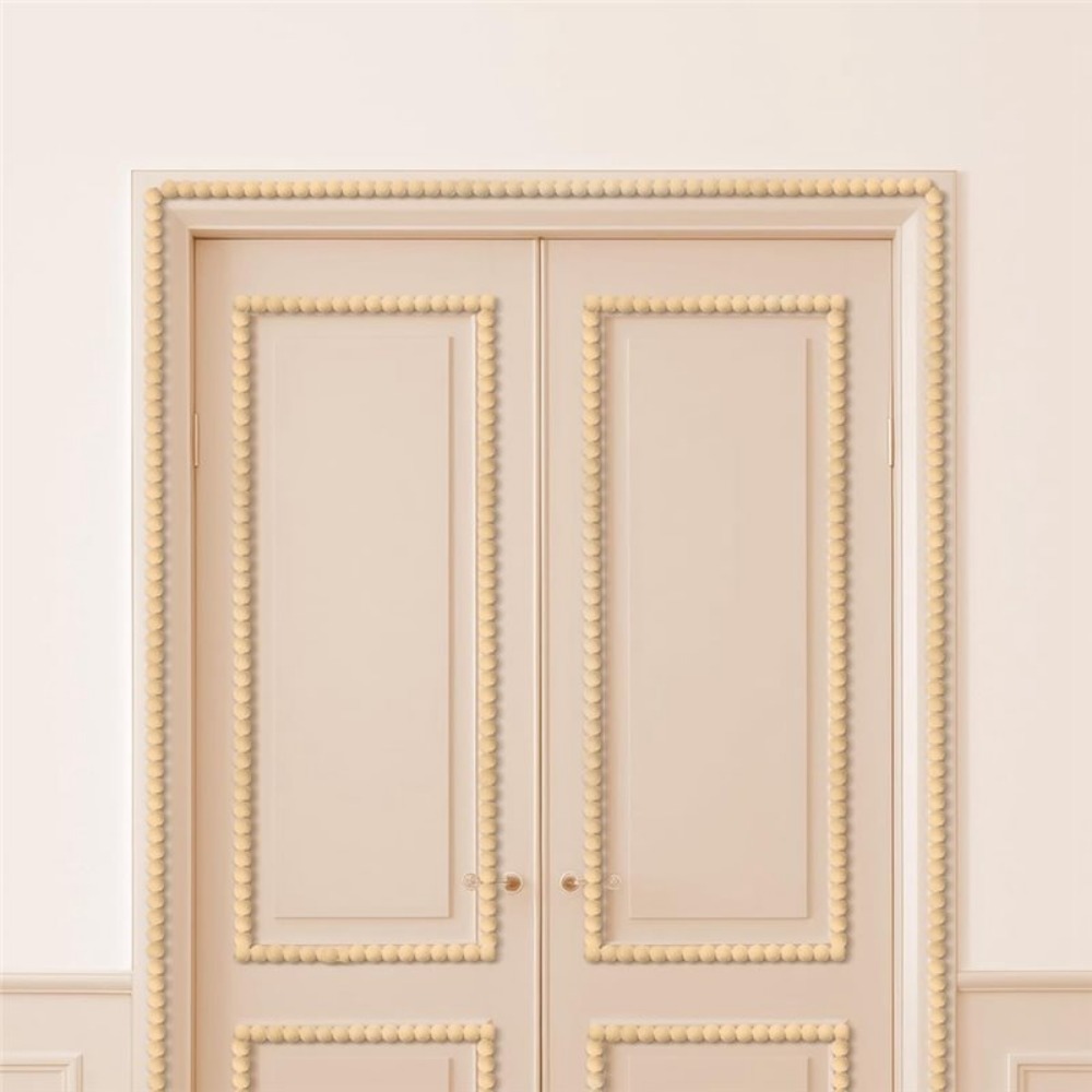 10ft Wood Color Bead Molding T - Home Decor Wall Molding 评论和价格
