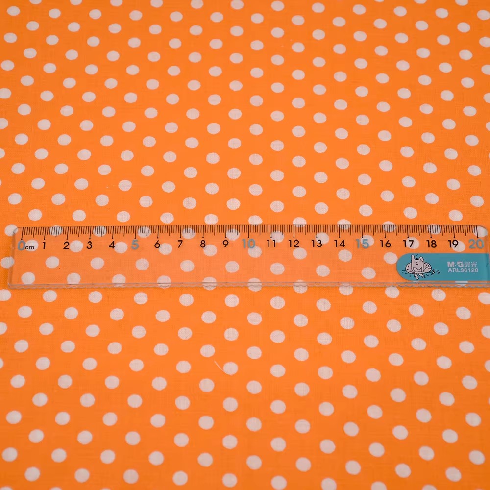 50X150CM White Orange Polka Do - Home Decor Scrap 评论和价格