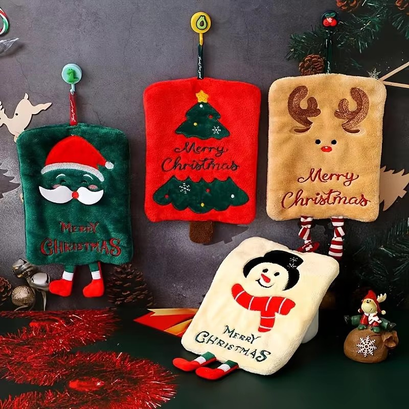 Christmas Hanging Hand Towel C - Home Decor Xmas Tree 评论和价格