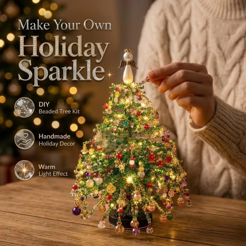 DIY Beaded Christmas Tree Kit  - Home Decor Xmas Tree 评论和价格