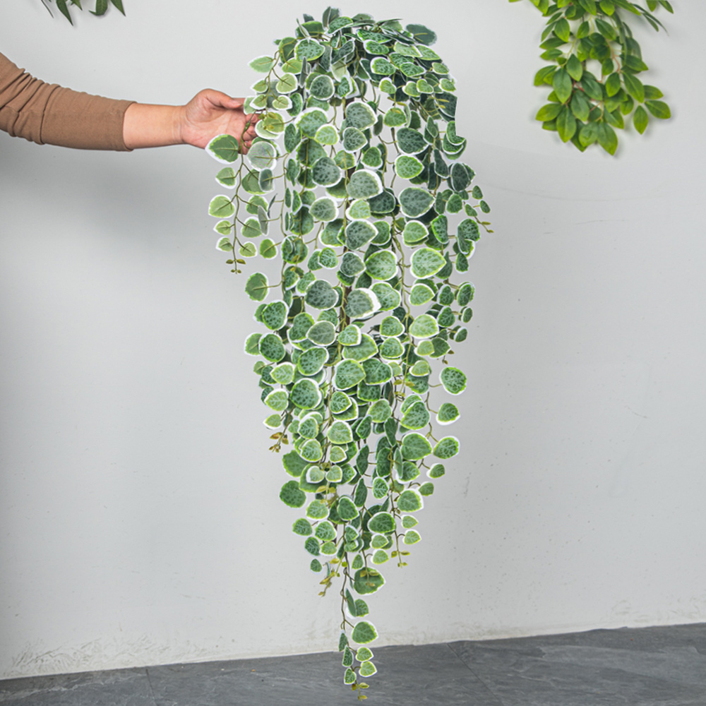 60-80cm Artificial Hanging Vin - Rattan Plant Basket 评论和价格