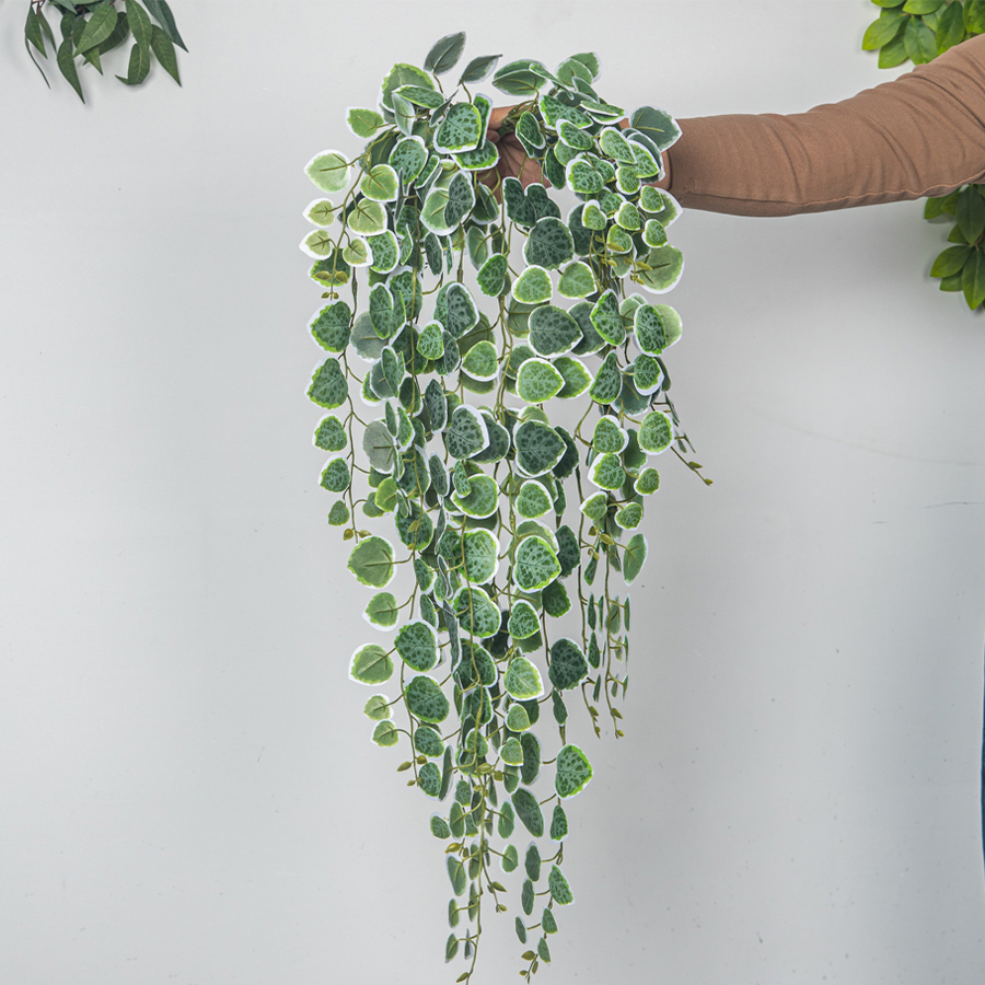 60-80cm Artificial Hanging Vin - Rattan Plant Basket 评论和价格