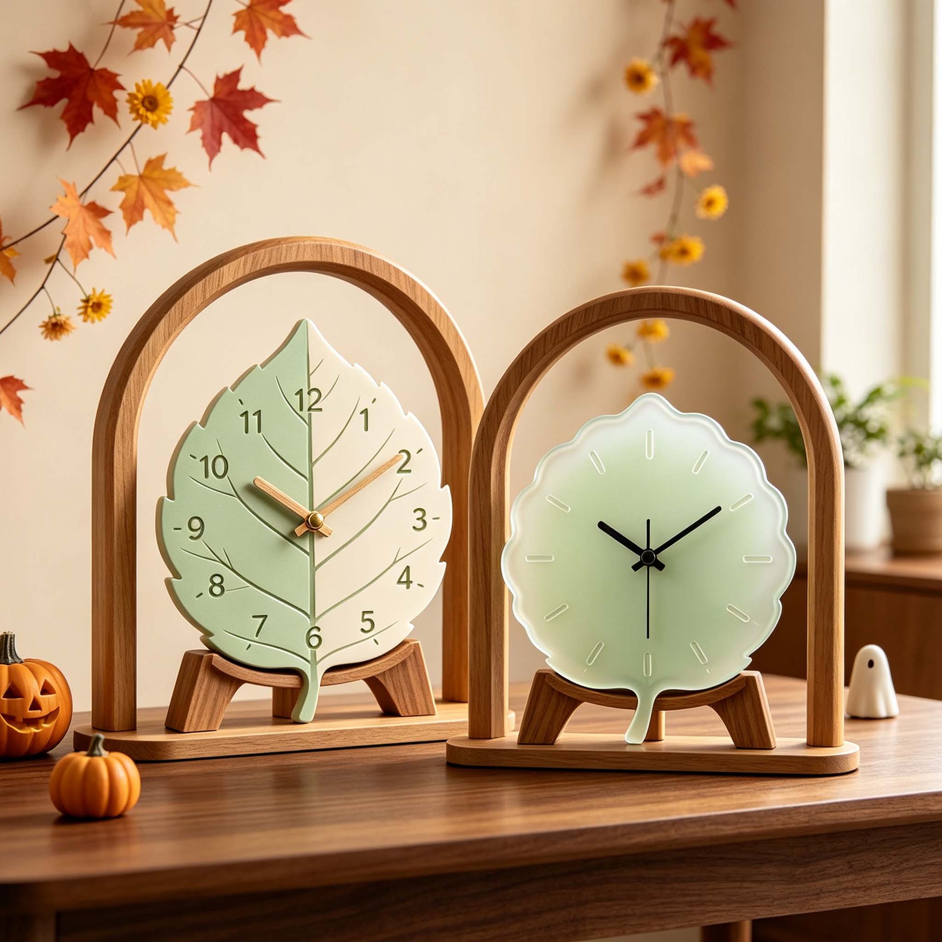 Clock Silicone Molds Leaf Vein - Home Decor Wall Molding 评论和价格