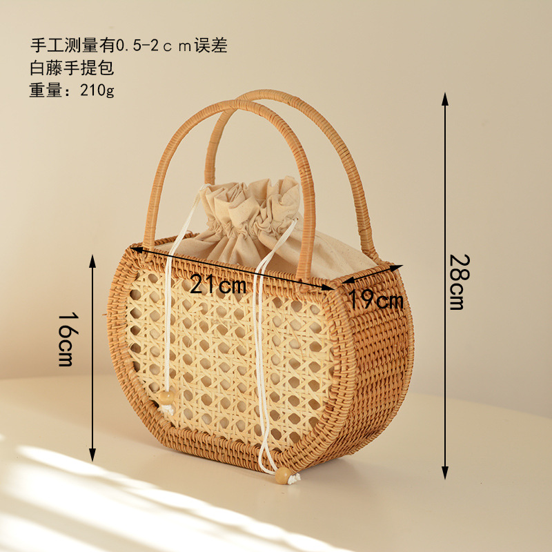 Casual Hollow Rattan Basket Ba - Rattan Plant Basket 评论和价格