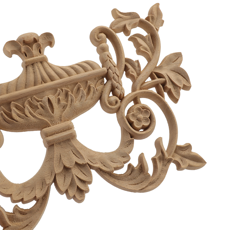 Wall Wood Carved  Applique Woo - Home Decor Wall Molding 评论和价格
