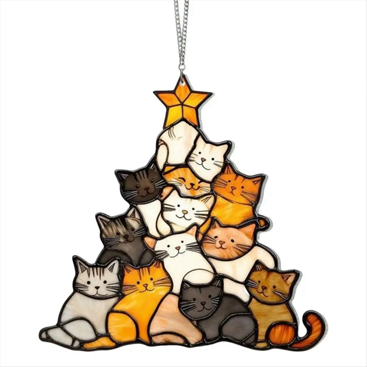 [N84R] Cat Sun Catcher Acrylic - Home Decor Cat 评论和价格