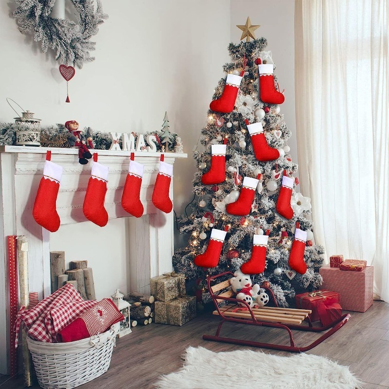 Double Sided Gold Trim Christm - Home Decor Xmas Tree 评论和价格