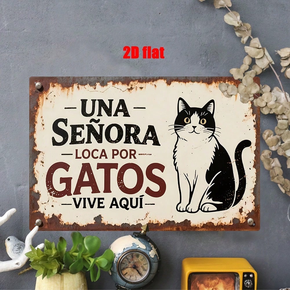 Spanish Crazy Cat Lady Home De - Home Decor Cat 评论和价格