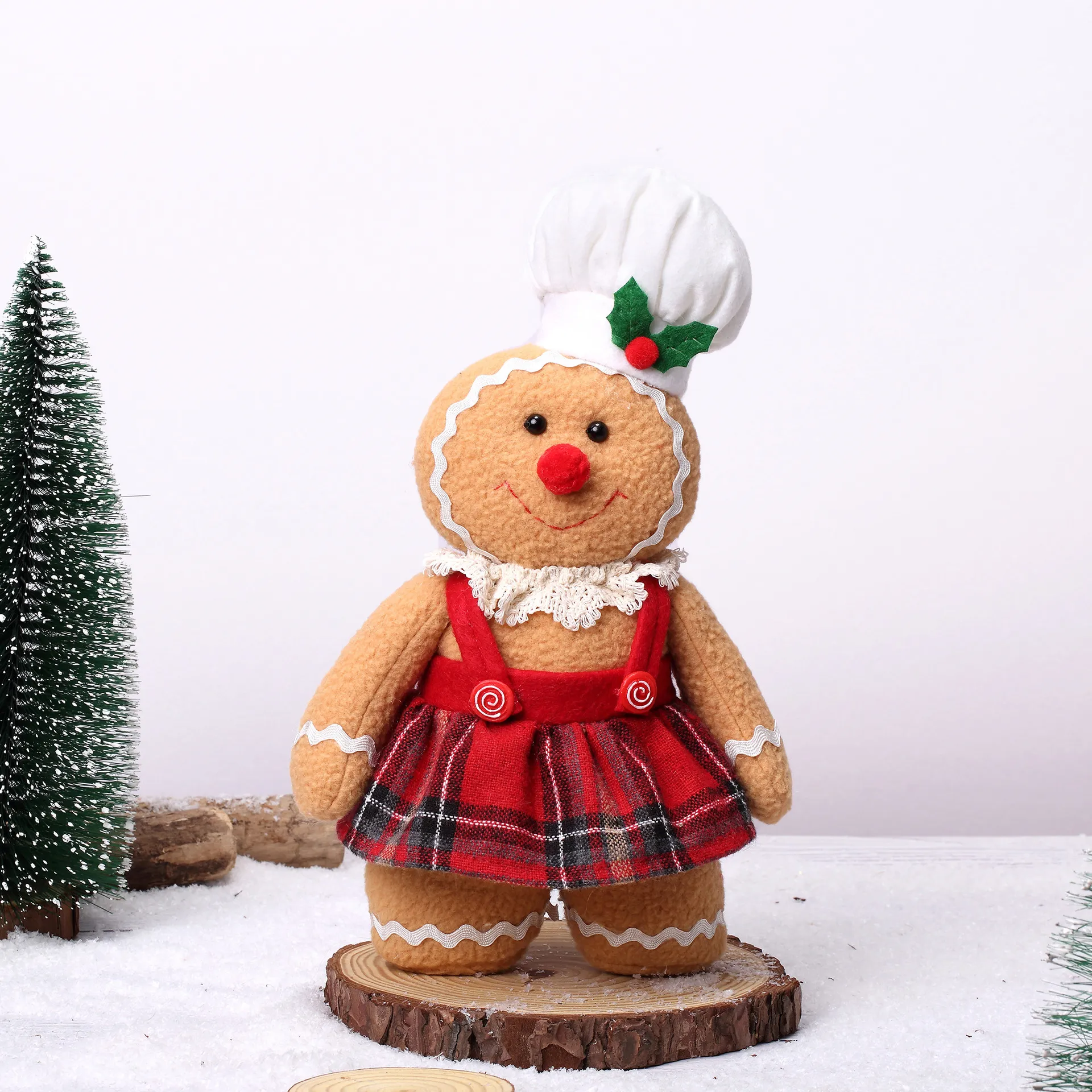 Large Gingerbread Man Doll Chr - Home Decor Xmas Tree 评论和价格