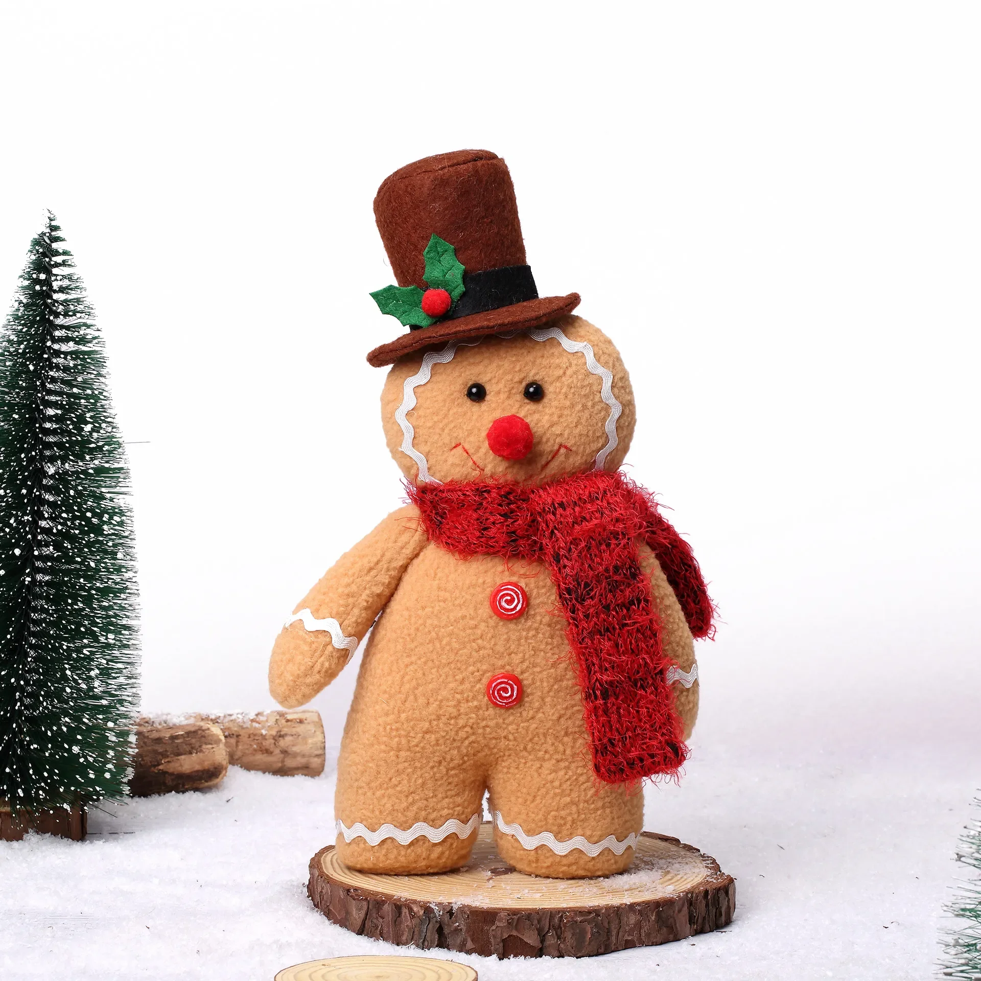 Large Gingerbread Man Doll Chr - Home Decor Xmas Tree 评论和价格
