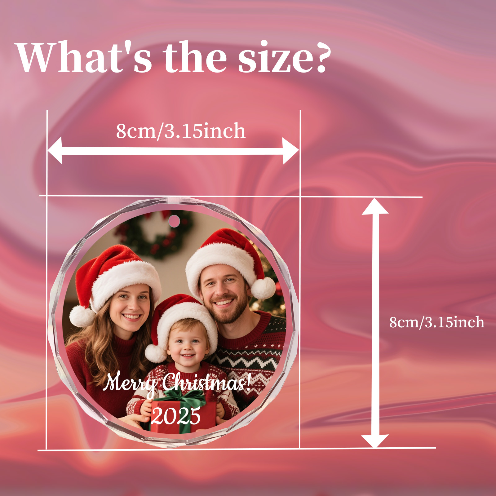 Custom Christmas Photo Ornamen - Home Decor Xmas Tree 评论和价格