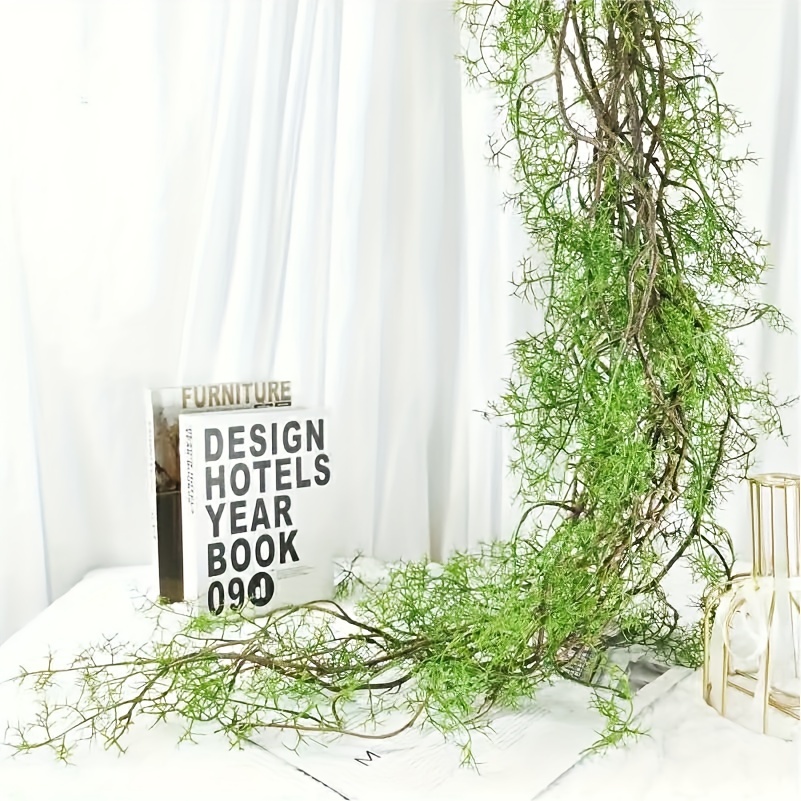 1pc,140cmArtificial Vine, Bend - Rattan Plant Basket 评论和价格