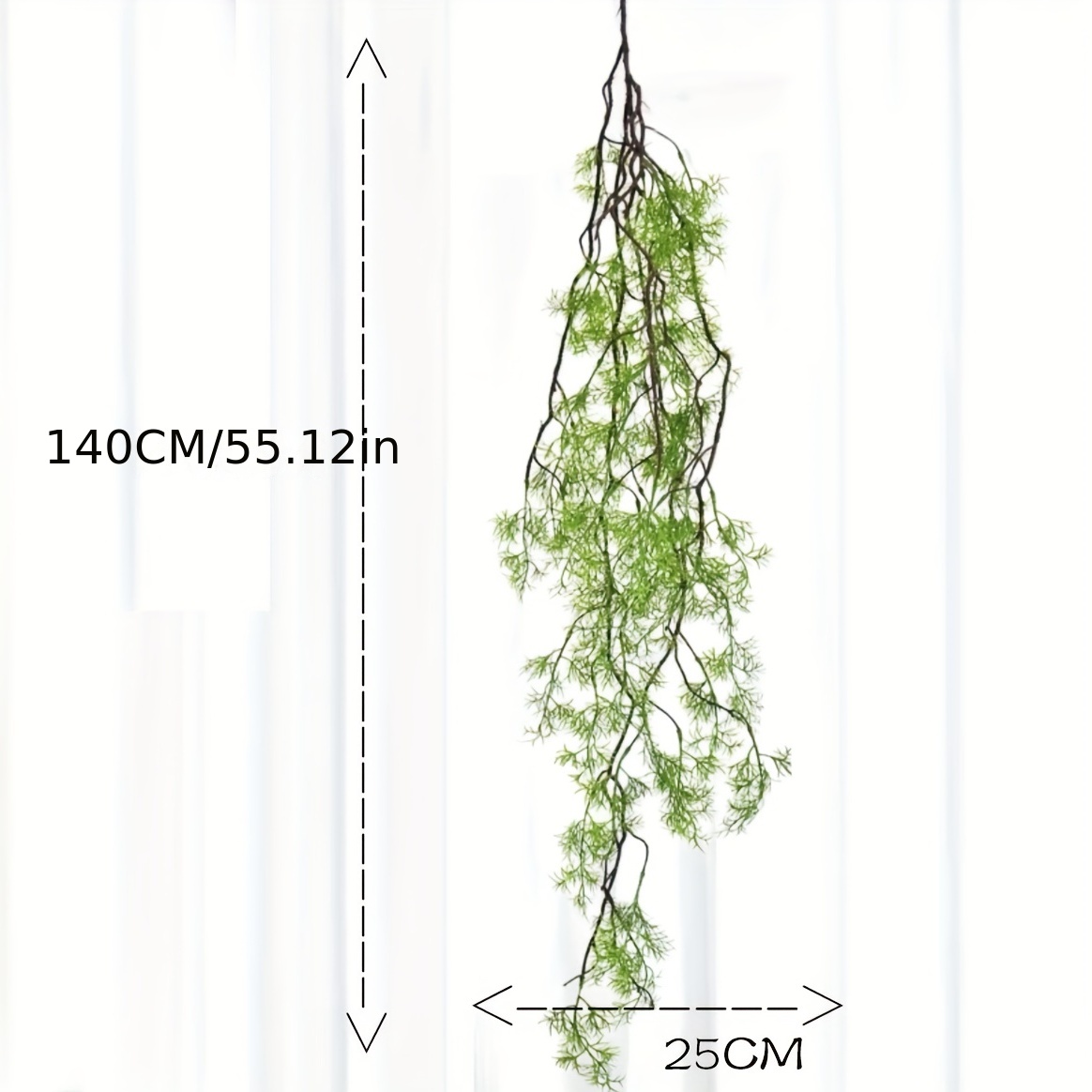 1pc,140cmArtificial Vine, Bend - Rattan Plant Basket 评论和价格