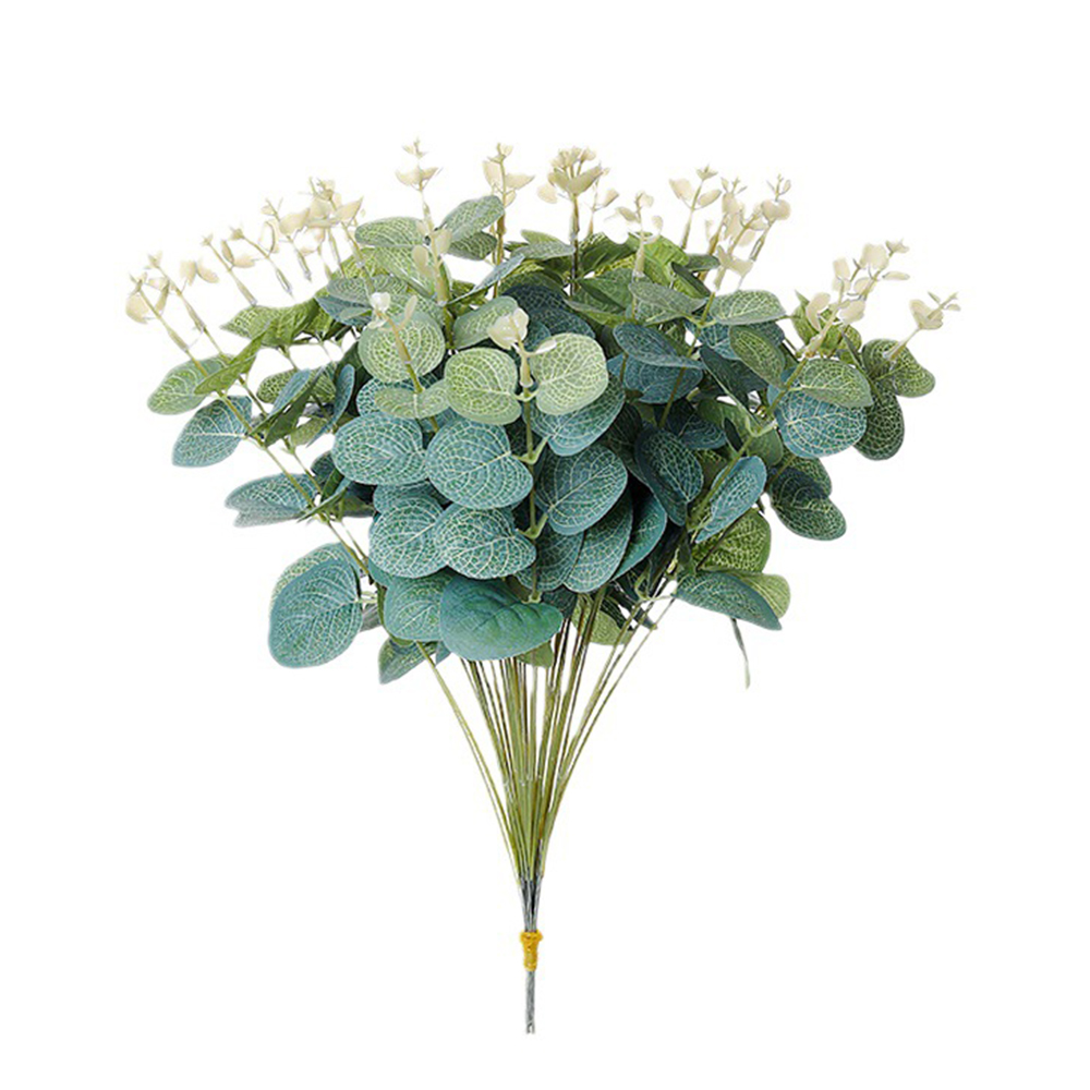 20PCS Fake Plants Silk Eucalyp - Home Decor Scrap 评论和价格