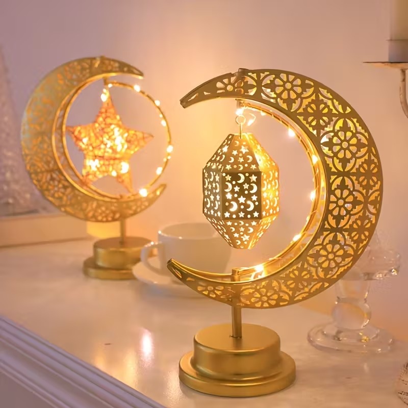 Ramadan LED Night Light Rotati - Home Decor Ramadan 评论和价格
