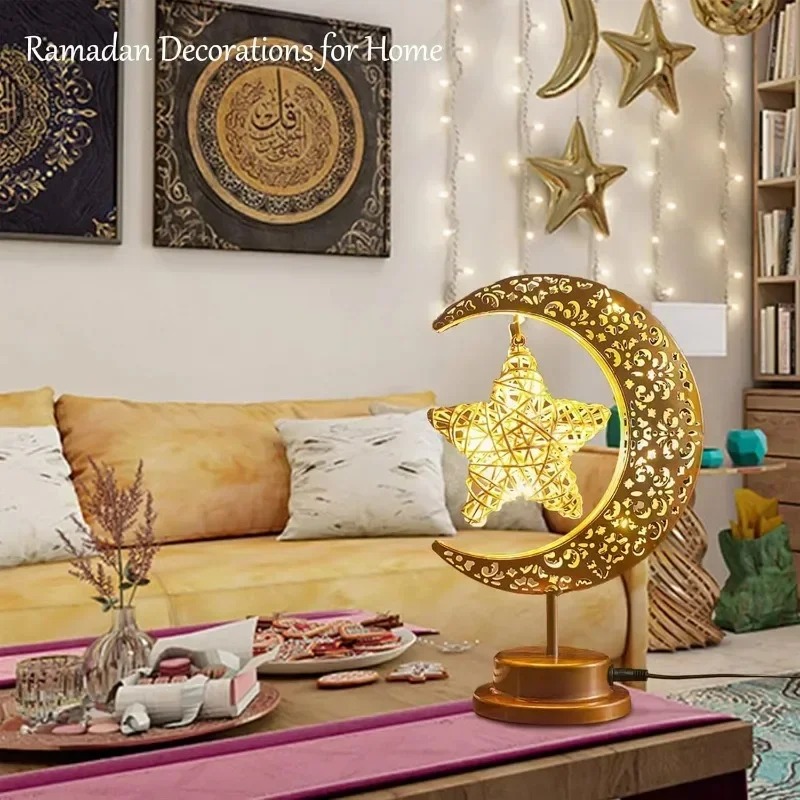 Ramadan LED Night Light Rotati - Home Decor Ramadan 评论和价格