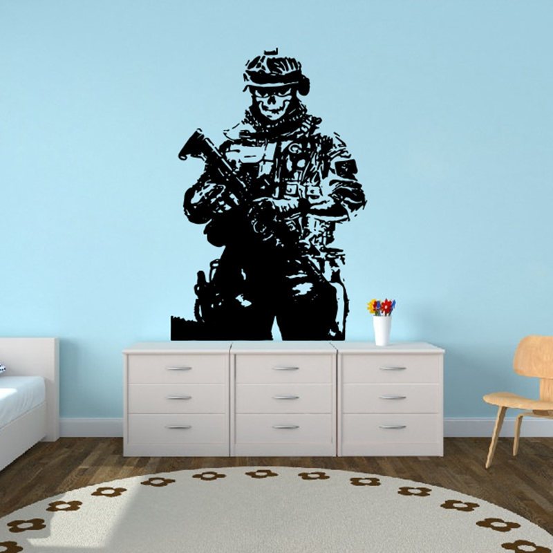 Solider Sniper Skull War Wall  - Home Decor Y2K 评论和价格