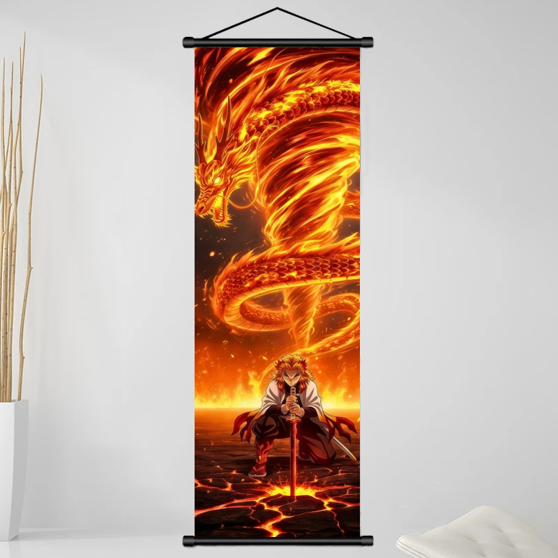 Demon Slayer Kyojuro Rengoku H - Home Decor Fabric 评论和价格