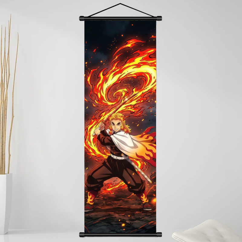 Demon Slayer Kyojuro Rengoku H - Home Decor Fabric 评论和价格