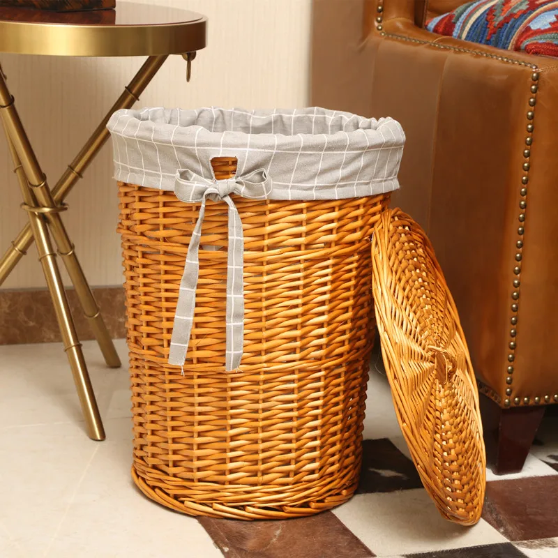 Rattan Hamper Stylish Laundry  - Rattan Plant Basket 评论和价格