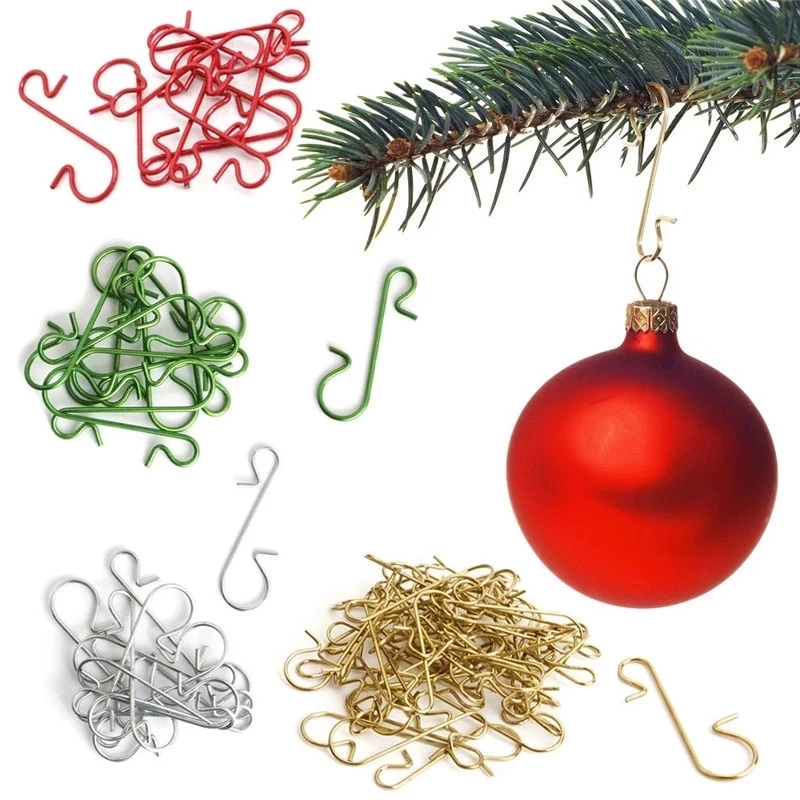 50Pcs Christmas Ornament Hooks - Home Decor Xmas Tree 评论和价格
