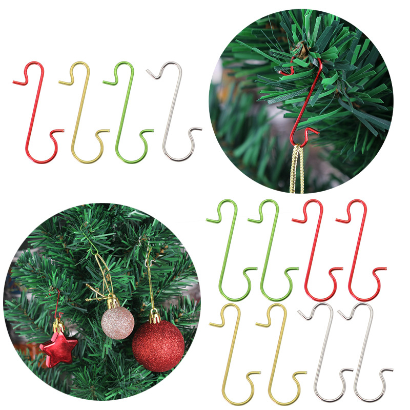 50Pcs Christmas Ornament Hooks - Home Decor Xmas Tree 评论和价格