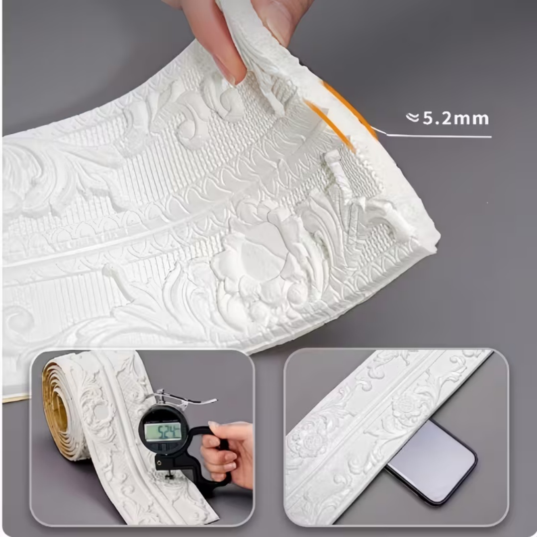 1pc Flexible Foam Molding Trim - Home Decor Wall Molding 评论和价格