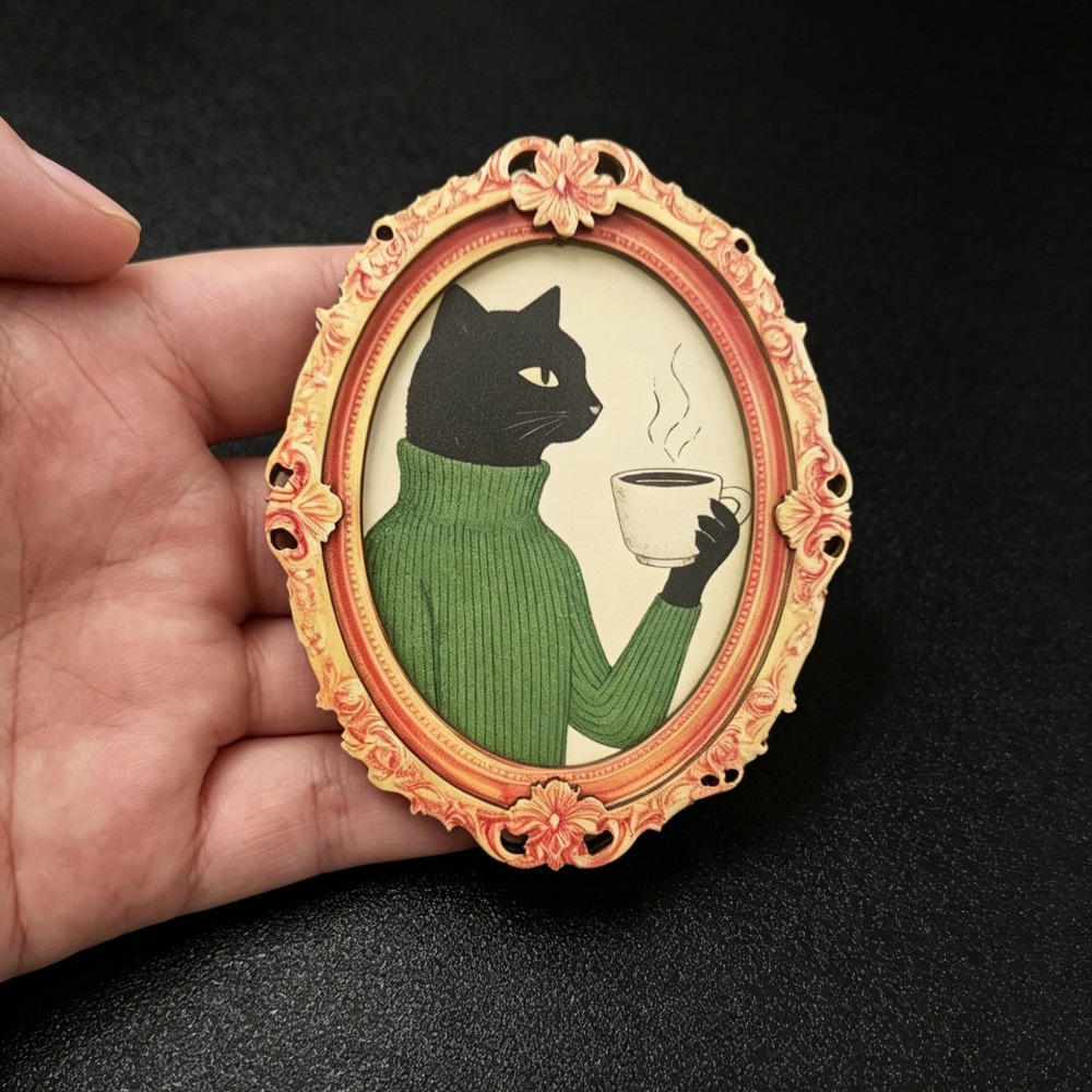 Cute Cat Refrigerator Magnet - - Home Decor Cat 评论和价格