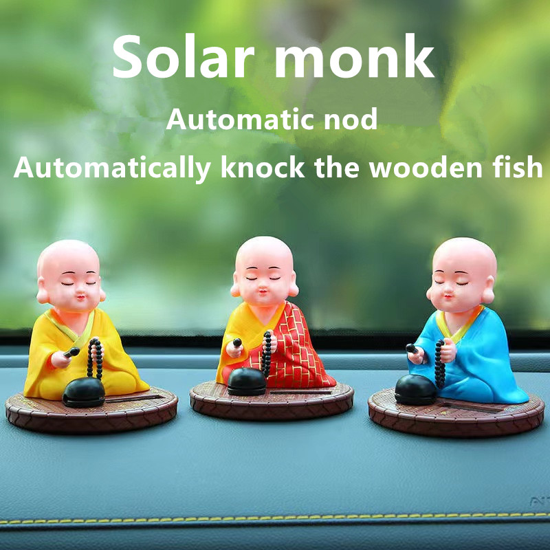 Car decoration solar monk auto - Home Decor Center 评论和价格