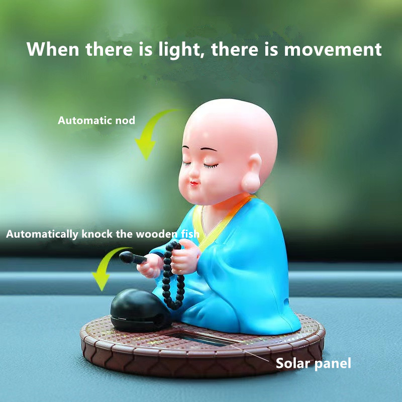 Car decoration solar monk auto - Home Decor Center 评论和价格