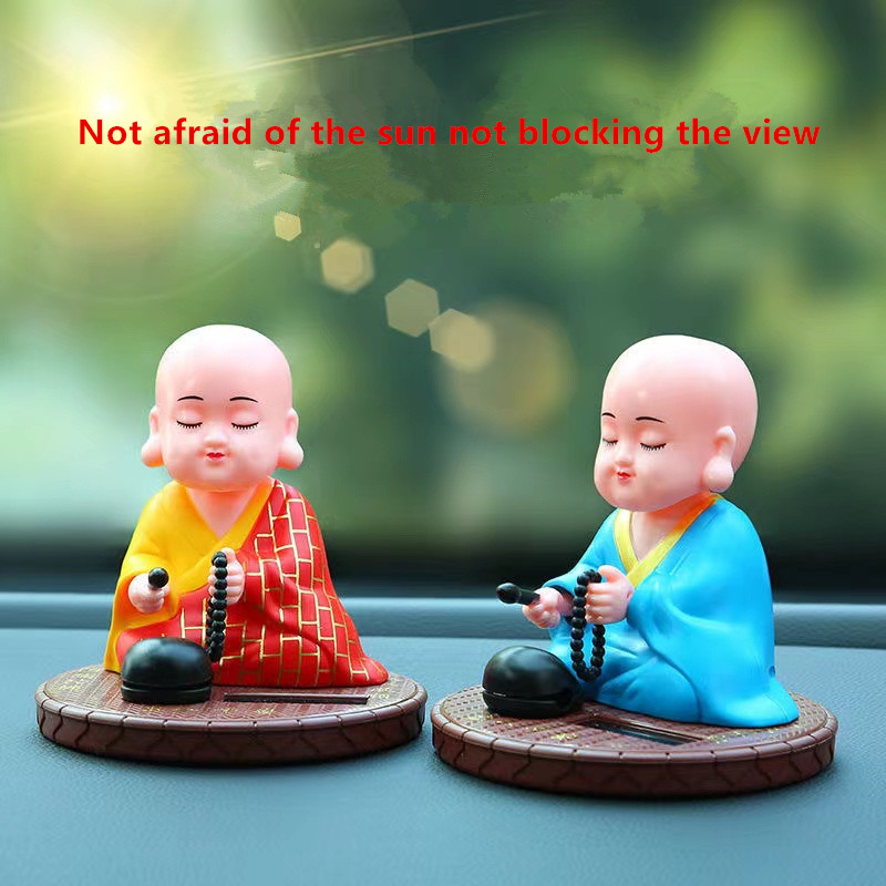 Car decoration solar monk auto - Home Decor Center 评论和价格