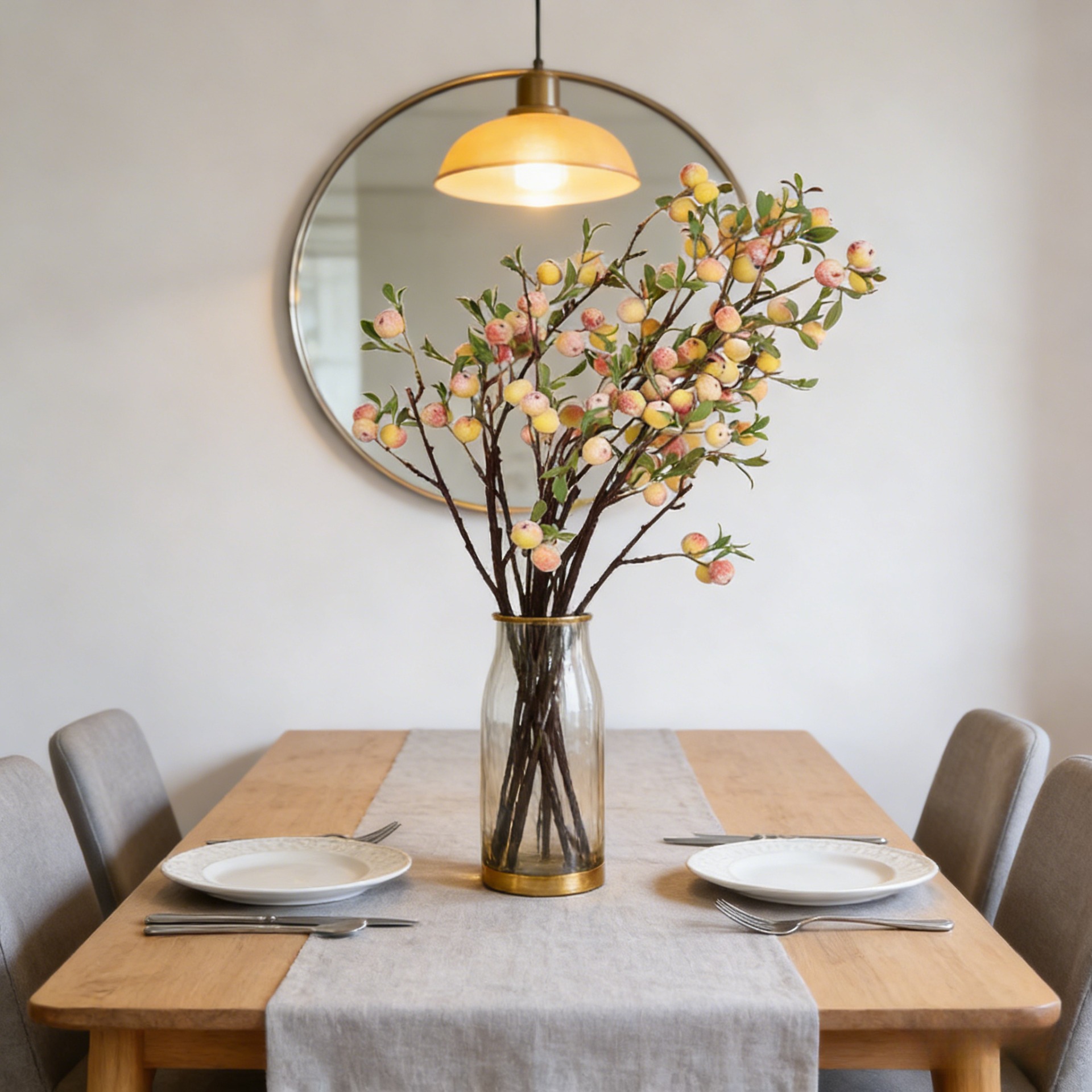 28.3 Inch Artificial Wild Berr - Home Decor Ramadan 评论和价格