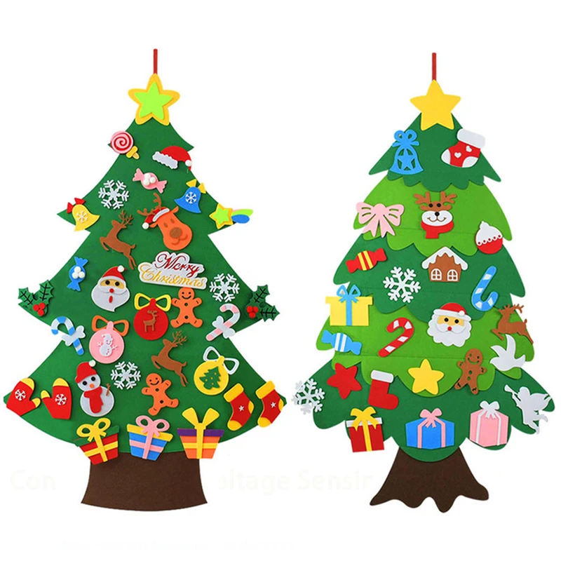 Kids DIY Felt Christmas Tree C - Home Decor Xmas Tree 评论和价格