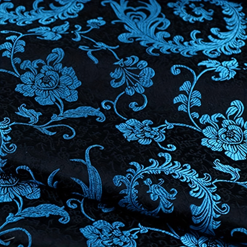 3D Blue Phoenix Tail Brocade F - Home Decor Fabric 评论和价格