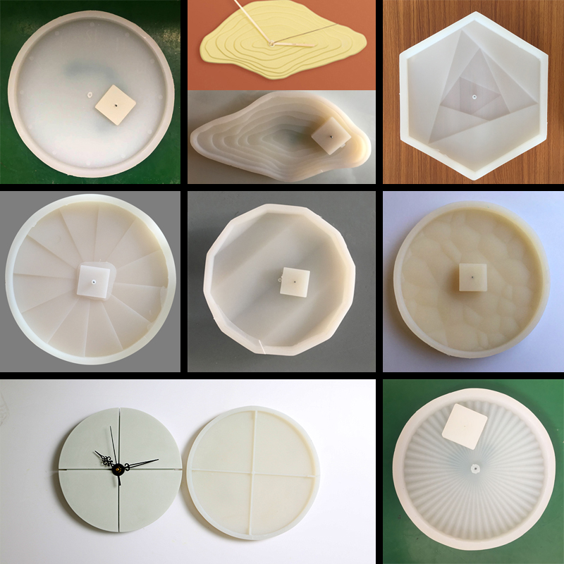 Circular concrete wall clock s - Home Decor Wall Molding 评论和价格