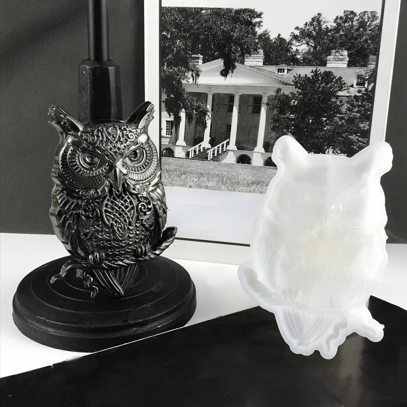 Creative Owl Ornaments Epoxy R - Home Decor Wall Molding 评论和价格