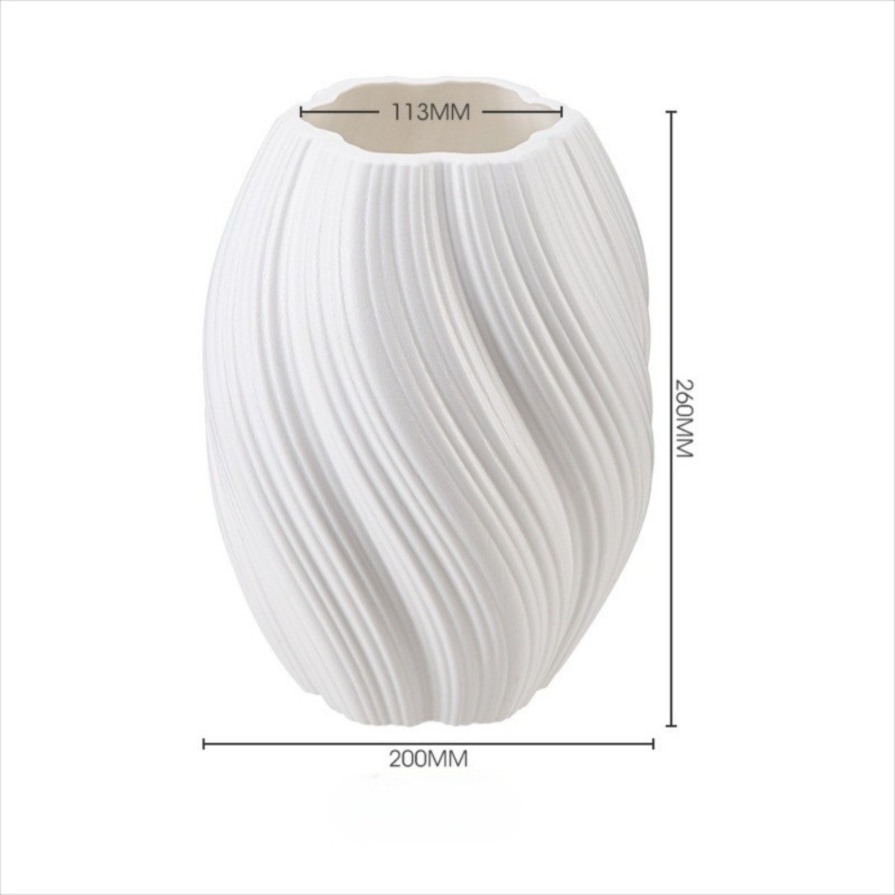 Nordic Wave Shaped Plastic Vas - Home Decor Center 评论和价格