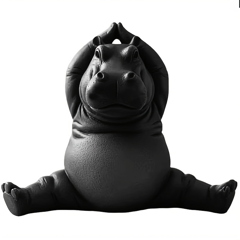 1 X Hippo Statue Ornament - Du - Home Decor Enthusiast 评论和价格