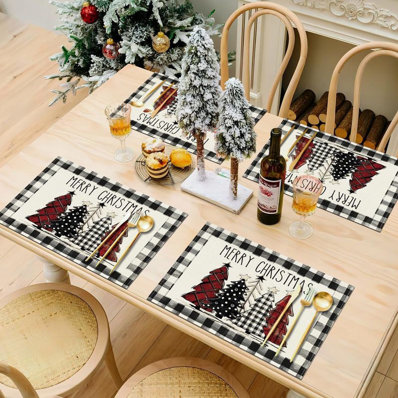 VIKAMA Christmas Tree Placemat - Home Decor Xmas Tree 评论和价格