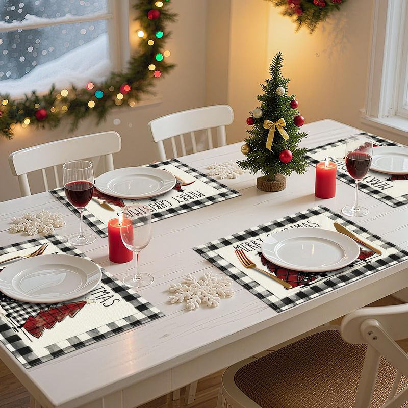 VIKAMA Christmas Tree Placemat - Home Decor Xmas Tree 评论和价格